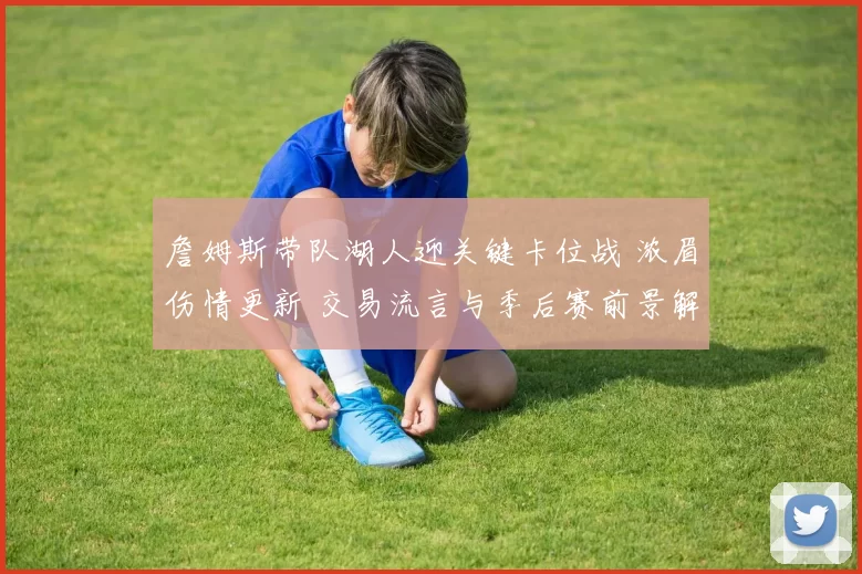 詹姆斯带队湖人迎关键卡位战 浓眉伤情更新 交易流言与季后赛前景解析